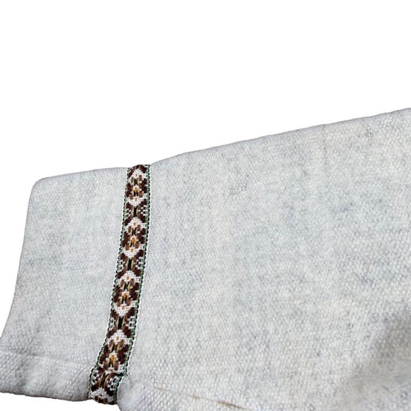 VINTAGE‎ 1960’s Wool Norwegian Zip Cardigan Handmade Sweater Sz 38 (M) - Picture 8 of 14